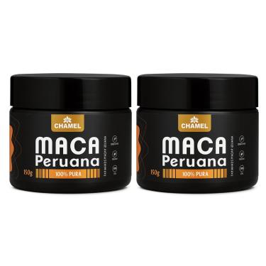 Imagem de MACA PERUANA 100% PURA (Farinha)  Kit 2 Potes de 150 g CHAMEL