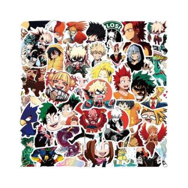 Imagem de Adesivos Impermeáveis My Hero Academia 50 Peças Para Skateboard, Cader