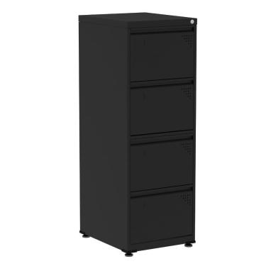Imagem de Armário De Arquivo De Aço Pandin 4 Gavetas Gavetas Preto