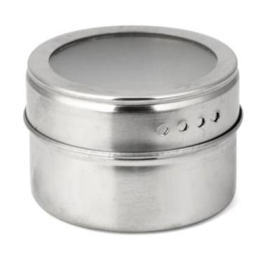 Imagem de Porta condimento inox magnético com 4 porta temperos - EU QUERO PRESEN