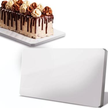Imagem de Tabuleiro Mdf 9mm Retangular 35x55cm Para Bolo Confeitaria - Tabuleiro