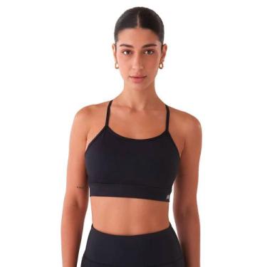 Imagem de Top Feminino New Balance Basic Yoga Preto, Preto, G