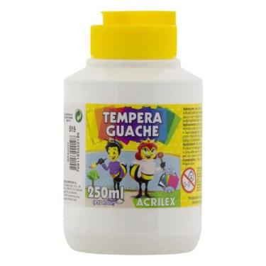 Imagem de Tinta Tempera Guache 250ml Branco 519 Acrilex TINTA TEMP.GUACHE 250ML 