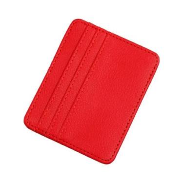 Imagem de Carteira Slim Minimalista Com Bloqueio RFID Para Cartões De Crédito, P