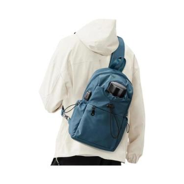 Imagem de Bolsa Sling Masculina Impermeável Com Alça Ajustável, Mochila Casual T