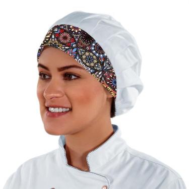 Imagem de Touca Gorro Para Chef Cozinha Unissex Estampas Variadas Cores Outlet D