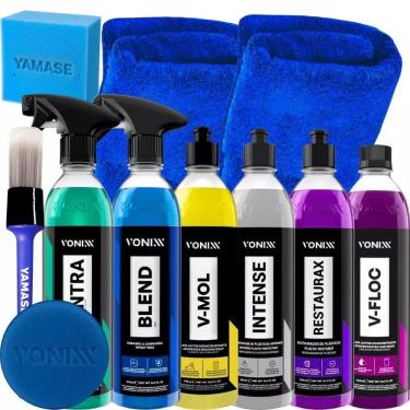 Imagem de Kit Lavagem Automotiva Completa Profissional Shampoo Cera Revitalizador Produtos Vonixx