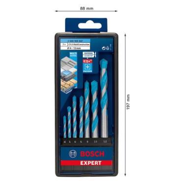 Imagem de Jogo Brocas Bosch EXPERT CYL-9 MultiConstruction Diâmetro 4-5-6-6-8-10