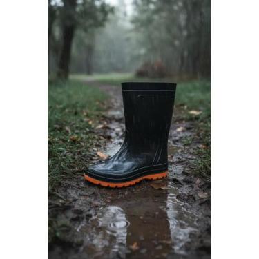Imagem de Bota Galocha Infantil Impermeável Borracha Segura Colorida - Congratul