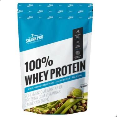 Imagem de 100% Whey Protein Concentrado Refil 900g Shark Pro, Pistache