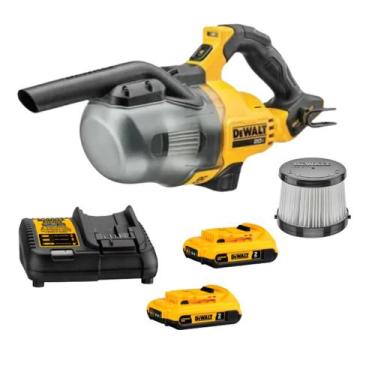 Imagem de Aspirador Portatil 2 Baterias 20v 2ah Dcv501hb Dewalt Filtro Extra