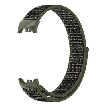 Imagem de Pulseira De Nylon Para Xiaomi Mi Band 9 + Película, Verde-escuro