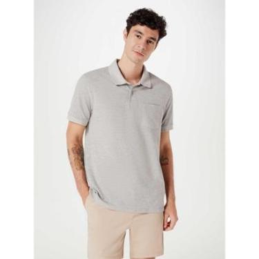 Imagem de Camisa Polo Hering 3M2A Masculina Com Bolso Piquet T. P/XXG-Masculino