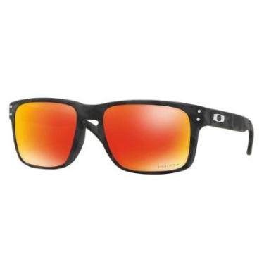 Imagem de Óculos Oakley Holbrook Black Camo/ Lente Prizm Ruby-Masculino