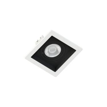 Imagem de Spot de Embutir Recuado Save Energy MR16 GU10 Bivolt, BRANCO/ PRETO