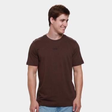 Imagem de Camiseta Puma Small No.1 Centered Masculina, Marrom, M