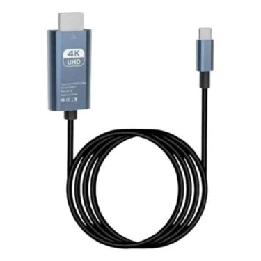 Imagem de Cabo Usb-c Para Hdmi 4k 60hz 2 Metros Hdmi 4k - NoBrand