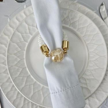 Imagem de Porta Guardanapo Murano Branco - Decor Madame Blue
