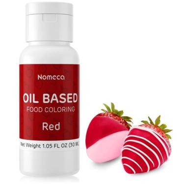 Imagem de Corante Alimentício Vermelho à Base de Óleo Nomeca 30 ml para Confeita
