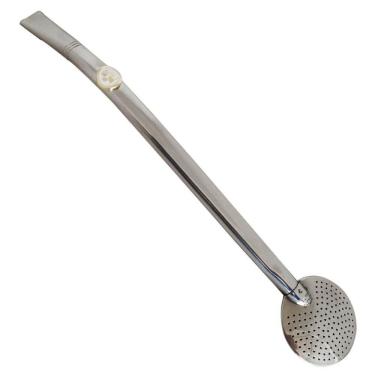 Imagem de Bomba Para Chimarrão E Tererê Inox Sem Rosca 23cm Pingente Patinha Taumer