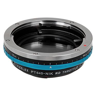 Imagem de Adaptador de montagem de lente Vizelex ND acelerador da Fotodiox Pro - Lente Pentax 645 (P645) para câmeras de montagem Nikon F-Mount (FX, DX) (como D7100, D800, D3) - com filtro ND variável embutido (ND2-ND1000)