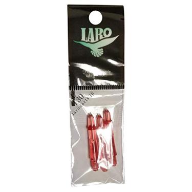 Imagem de Conjunto de 3 eixos de dardos LStyle LARO de plástico durável para qualquer voo de dardos, 130 Clear Red, 130 Extra Short