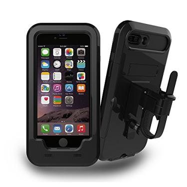 Imagem de PinPle Suporte de telefone de bicicleta para bicicleta suporte de montagem para iPhone 6 capa à prova d'água para bicicleta motocicleta guidão capa à prova de choque para iPhone 6 (iPhone 6)