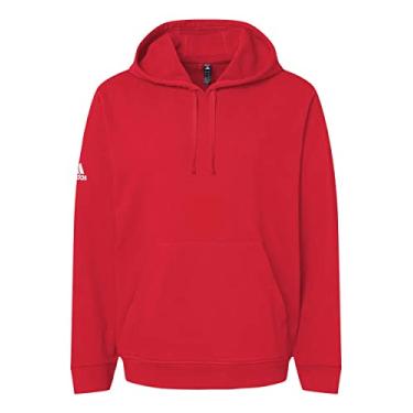 Imagem de adidas Moletom masculino de golfe com capuz em branco de algodão macio, vermelho, pequeno
