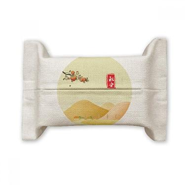 Imagem de Autumnal Equinox Twenty Four Solar Term Suporte de capa de papel para lenços faciais Saco de linho de algodão