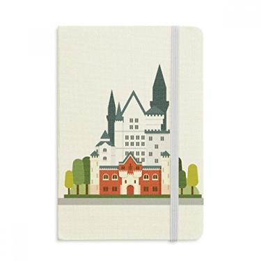 Imagem de Caderno de arquitetura alemão New Swan Castle oficial de tecido capa dura diário clássico