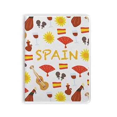 Imagem de Caderno de alimentos para música de flamenco da Espanha, capa de goma