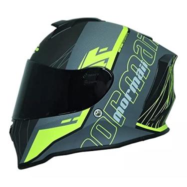 Imagem de Capacete Moto Mormaii M1 Neon X Verde Fosco + Narigueira Tamanho 58