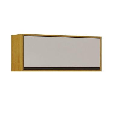 Imagem de Armário Aéreo Nicho Geladeira Eduarda Chf Móveis Cinamomo/Off White