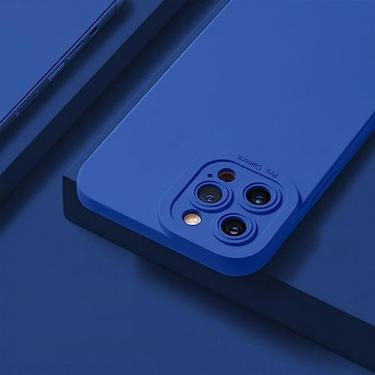 Imagem de Capa de telefone para Huawei P30 P40 Lite P50 Mate 30 40 Pro Honor 50 X8 10i 20 Nova 9 5t 3i P smart Liquid Silicone Cover,Blue,For Honor X8