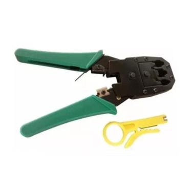 Imagem de Alicate Crimpar Cabo Rede Crimpador Rj45 E Rj11 - Le-1940