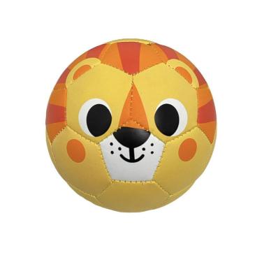 Imagem de Bola Futebol Infantil Bebê Leão 13cm TPU Borracha Atóxico