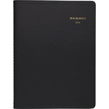 Imagem de AT-A-GLANCE Agenda semanal 2023, livro de compromissos por hora, 18 cm x 21 cm, médio, preto (7086505)