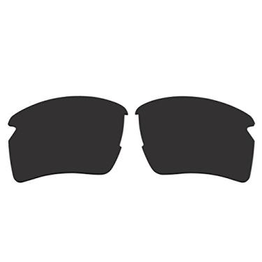 Imagem de ACOMPATIBLE Lentes de reposição para óculos de sol Oakley Flak 2.0 XL OO9188 (não serve para Flak 2.0) (preto - Polarizado)