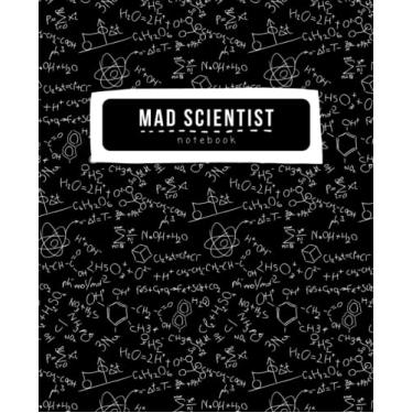 Imagem de Caderno Mad Scientist: Série Mad Scientist, caderno de composição, caderno de trabalho, diário, 100 páginas, pautado na faculdade, caderno de 18,4 cm x 24 cm