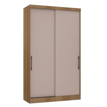 Imagem de Módulo Roupeiro de 134,5cm 2 Portas de Correr Eucamóveis Paris - 329 - Avela/Cinammon