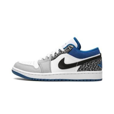 Imagem de Air Jordan 1 Low SE White Dark Marina Blue Black DM1199-140 (us_Footwear_Size_System, Adult, Men, Numeric, Medium, Numeric_14)