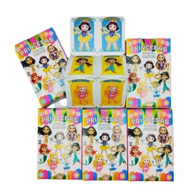 Imagem de 50 Jogo da Memória Princesas, Conjunto de Cartas Personagens, Brinquedo Infantil Educativo, Dia das Crianças, Lembrancinha Festa