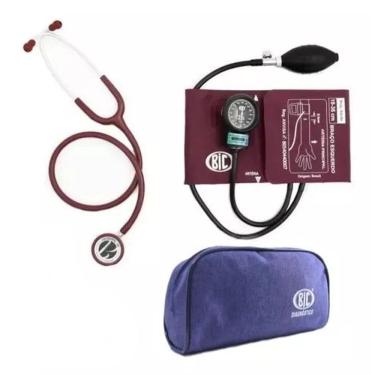 Imagem de Kit Conjunto Esfigmomanômetro + Estetoscópio Com Garantia Bic