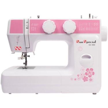 Imagem de Máquina Costura Doméstica Ss-989 220V Mecânica Rosa - Sun Special, 220
