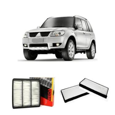 Imagem de Kit Filtro Ar Motor + Filtro Ar Condicionado Pajero Tr4 - Wega