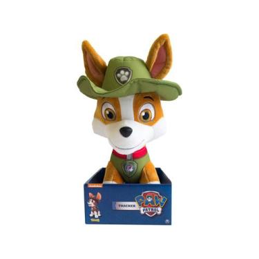 Imagem de Pelúcia Patrulha Canina 30cm Pelúcia Tracker - Sunny Brinquedos, Verde