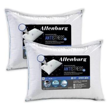 Imagem de Kit 2 Travesseiros Altenburg Antistress Macio Fios de Carbono 50 x 70c