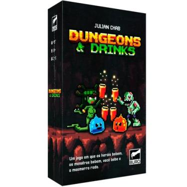 Imagem de Dungeons Drinks Jogo De Tabuleiro Cartas Buro Português - Buró