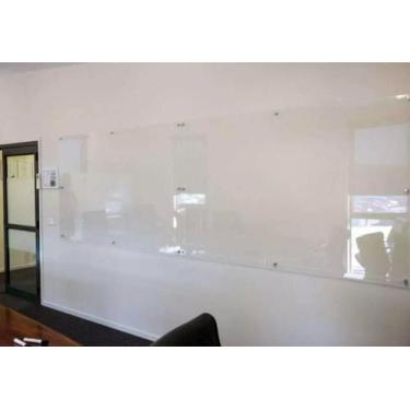 Imagem de Lousa De Vidro Quadro Incolor 1,50 X 1,00 Kit Instalação e Manual - Lu