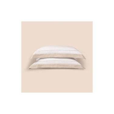 Imagem de Kit de Fronhas Altenburg 2 Peças Supremo 70x50 cm 300 Fios, BEGE INSTI